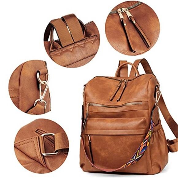 Womens Backpack Purse Leather Backpack Purse for Women Travel main image 5